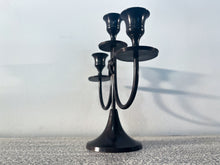 Charger l'image dans la galerie, Victorian Bronze Three-Branch Candle Holders-Bow (Dark)