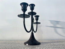 Charger l'image dans la galerie, Victorian Bronze Three-Branch Candle Holders-Bow (Dark)