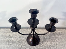 Charger l'image dans la galerie, Victorian Bronze Three-Branch Candle Holders-Bow (Dark)