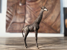 Load image into Gallery viewer, Vintage Bronze Giraffe Statues