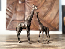 Load image into Gallery viewer, Vintage Bronze Giraffe Statues