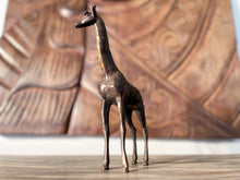 Load image into Gallery viewer, Vintage Bronze Giraffe Statues