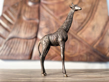 Load image into Gallery viewer, Vintage Bronze Giraffe Statues