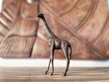 Load image into Gallery viewer, Vintage Bronze Giraffe Statues