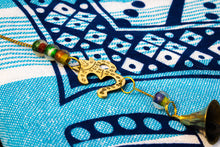 Load image into Gallery viewer, Vintage OM Brass Wind Chime with Glass Beads