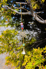 Load image into Gallery viewer, Vintage Sun Brass Wind Chime Bell with Glass Beads