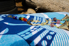 Load image into Gallery viewer, Vintage Moon Sun Star Wind Chime with Glass Beads