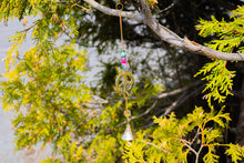 Load image into Gallery viewer, Vintage Peace Brass Wind Chime with Glass Beads