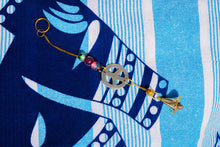 Load image into Gallery viewer, Vintage Peace Brass Wind Chime with Glass Beads