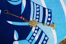 Load image into Gallery viewer, Vintage Sun Brass Wind Chime Bell with Glass Beads