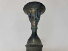 Charger l'image dans la galerie, Antique Bronze Single-Branch Candle Holders-Ribbed Patina