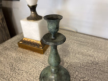 Charger l'image dans la galerie, Antique Bronze Single-Branch Candle Holders-Curved Patina