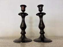 Charger l'image dans la galerie, Antique Bronze Single-Branch Candle Holders-Curved (Dark)