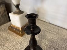 Charger l'image dans la galerie, Antique Bronze Single-Branch Candle Holders-Curved (Dark)