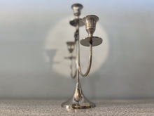 Charger l'image dans la galerie, Victorian Bronze Three-Branch Candle Holders-Bow