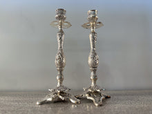 Charger l'image dans la galerie, Antique Bronze Single-Branch Candle Holders-Silver Detailed