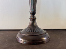 Charger l'image dans la galerie, Antique Bronze Single-Branch Candle Holders-Ribbed Dark Glossy Finish