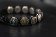 Load image into Gallery viewer, Tibetan Silver Crochet Bracelet-Mantras