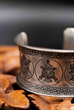 Charger l'image dans la galerie, Tibetan Silver Cuff-Mantras Engraved
