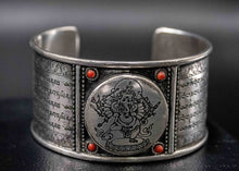 Charger l'image dans la galerie, Tibetan Silver Cuff-Ganesh