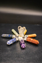 Load image into Gallery viewer, Chakra 7 point Energy Generator with Angel clear quartz generator