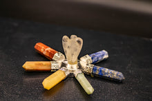 Load image into Gallery viewer, Chakra 7 point Energy Generator with Angel clear quartz generator