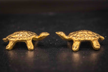 Load image into Gallery viewer, Mini Brass Turtle Statues-2 piece set