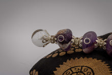 Charger l'image dans la galerie, Amethyst Chakra Healing Wand with 7 Stones & Clear Quartz