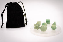 Charger l'image dans la galerie, 7 pcs Chakra Platonic Sacred Crystal Geometric Set-Green Aventurine