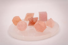 Charger l'image dans la galerie, 7 pcs Chakra Platonic Sacred Crystal Geometric Set-Rose Quartz
