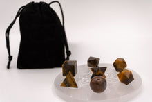 Charger l'image dans la galerie, 7 pcs Chakra Platonic Sacred Crystal Geometric Set-Tiger's Eye
