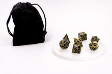 Charger l'image dans la galerie, 7 pcs Chakra Platonic Sacred Crystal Geometric Set-Dalmatian Jasper