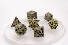 Charger l'image dans la galerie, 7 pcs Chakra Platonic Sacred Crystal Geometric Set-Dalmatian Jasper