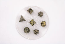Charger l'image dans la galerie, 7 pcs Chakra Platonic Sacred Crystal Geometric Set-Dalmatian Jasper