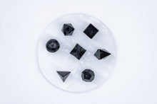 Charger l'image dans la galerie, 7 pcs Chakra Platonic Sacred Crystal Geometric Set-Black Obsidian