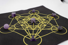 Charger l'image dans la galerie, 7 pcs Chakra Platonic Sacred Crystal Geometric Set-Amethyst