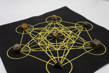 Charger l'image dans la galerie, 7 pcs Chakra Platonic Sacred Crystal Geometric Set-Tiger's Eye