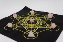 Charger l'image dans la galerie, 7 pcs Chakra Platonic Sacred Crystal Geometric Set-Rose Quartz