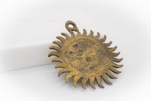 Load image into Gallery viewer, Radiant Solid Brass Sun Decor – Spiritual Wall Art for Indoors & Outdoors