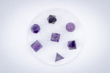 Charger l'image dans la galerie, 7 pcs Chakra Platonic Sacred Crystal Geometric Set-Amethyst
