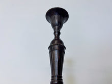 Charger l'image dans la galerie, Antique Bronze Single-Branch Candle Holders-Ribbed Dark