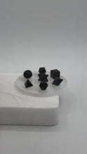 Charger et lire la vidéo dans la visionneuse de la Galerie, 7 pcs Chakra Platonic Sacred Crystal Geometric Set-Black Obsidian