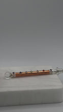Charger et lire la vidéo dans la visionneuse de la Galerie, Copper Spiritual Chakra Wand with 7 Healing Stones