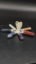 Load and play video in Gallery viewer, Chakra 7 point Energy Generator with Angel clear quartz generator