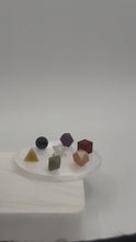 Charger et lire la vidéo dans la visionneuse de la Galerie, 7 pcs Chakra Platonic Sacred Crystal Geometric Set-Variety Pack
