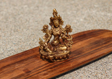 Charger l'image dans la galerie, Vintage Bronze Green Tara Statue