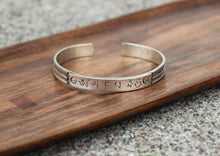 Load image into Gallery viewer, White Metal Mantra Healing Bracelet