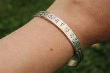 Load image into Gallery viewer, White Metal Mantra Healing Bracelet
