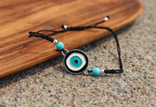 Load image into Gallery viewer, Evil Eye & Turquoise Bracelet