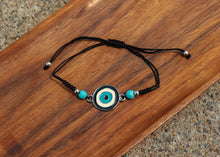 Load image into Gallery viewer, Evil Eye & Turquoise Bracelet